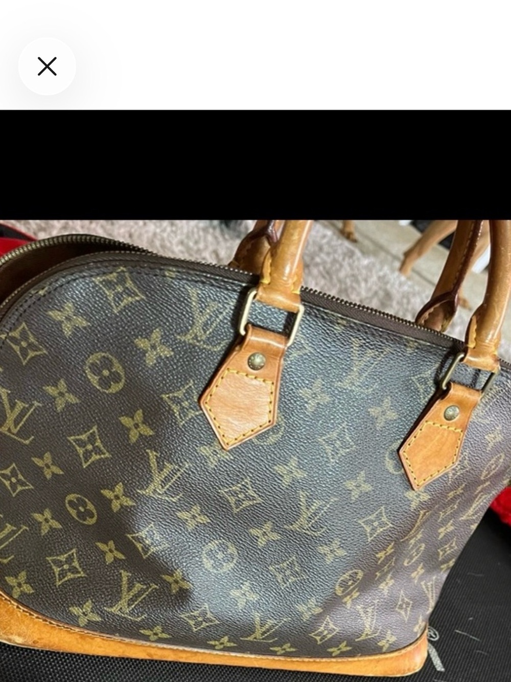 Louis Vuitton Monogram Duffel in Brown and Tan Leather